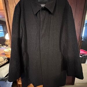 Claiborne Women's Elegant Charcoal Gray Pea Coat